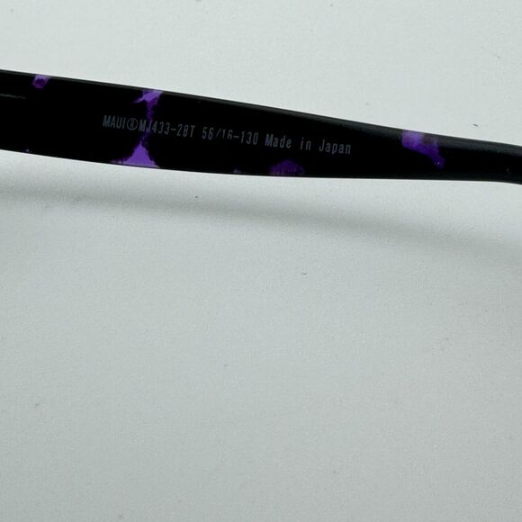 Maui Jim KOKI BEACH MJ433-28T 56-16-130 Purple/Black Sunglasses‎ Frame H12938